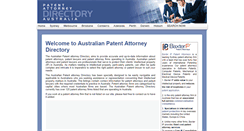Desktop Screenshot of patentattorneyaustralia.com