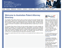 Tablet Screenshot of patentattorneyaustralia.com